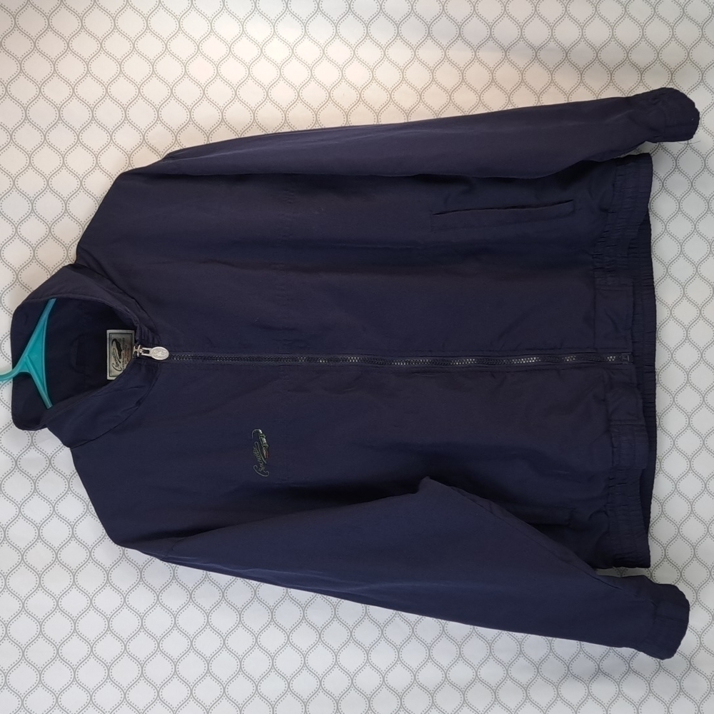 Crocodile Sport embroidered dark blue light weight men's medium jacket